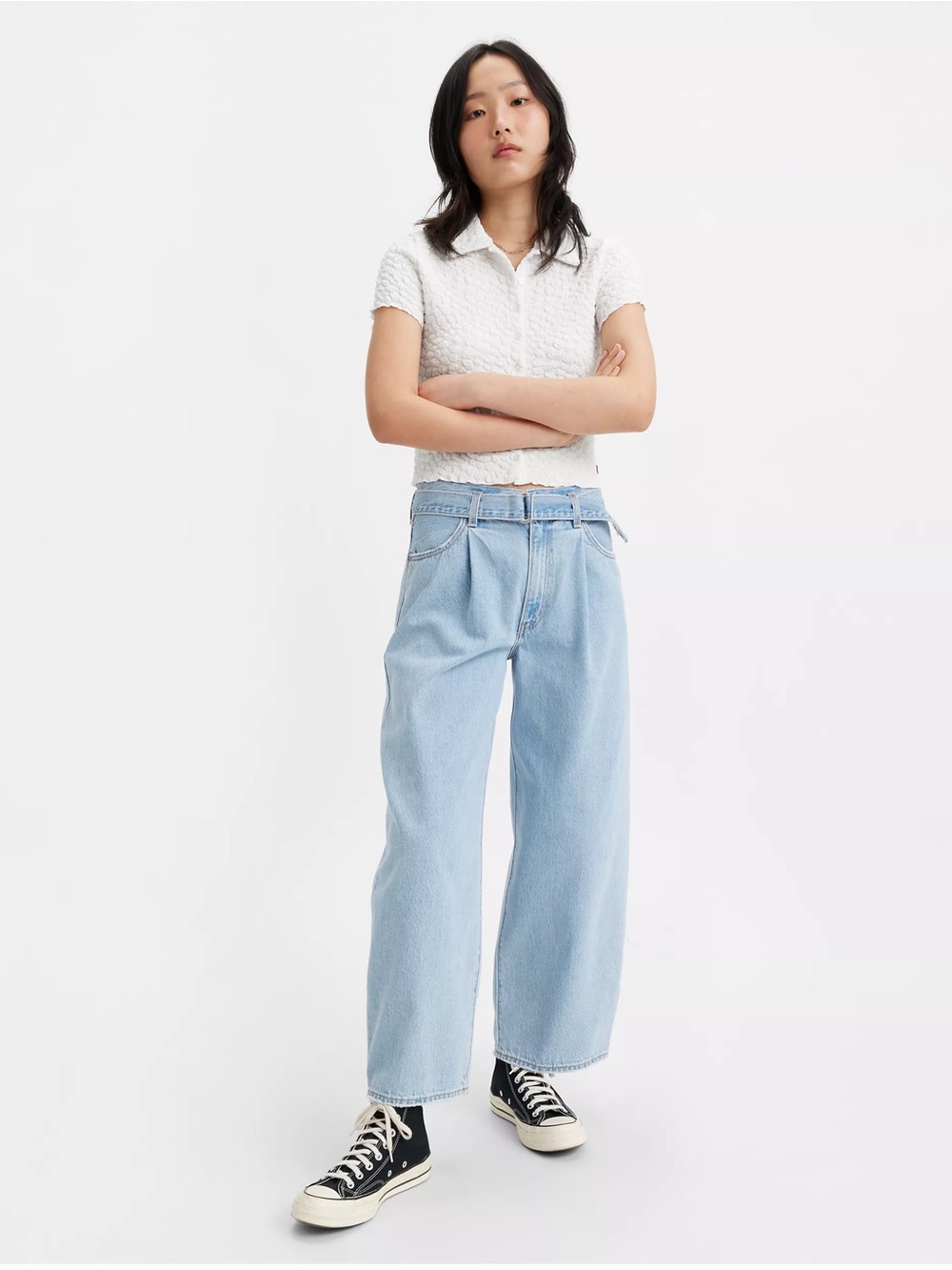 🆕Levi's® Premium BELTED BAGGY WOMEN'S JEANS